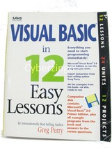 Visual Basic In 12 Easy Lessons With 3 1/2&quot; Floppy Disk Vintage 1995 PRE... - £21.81 GBP