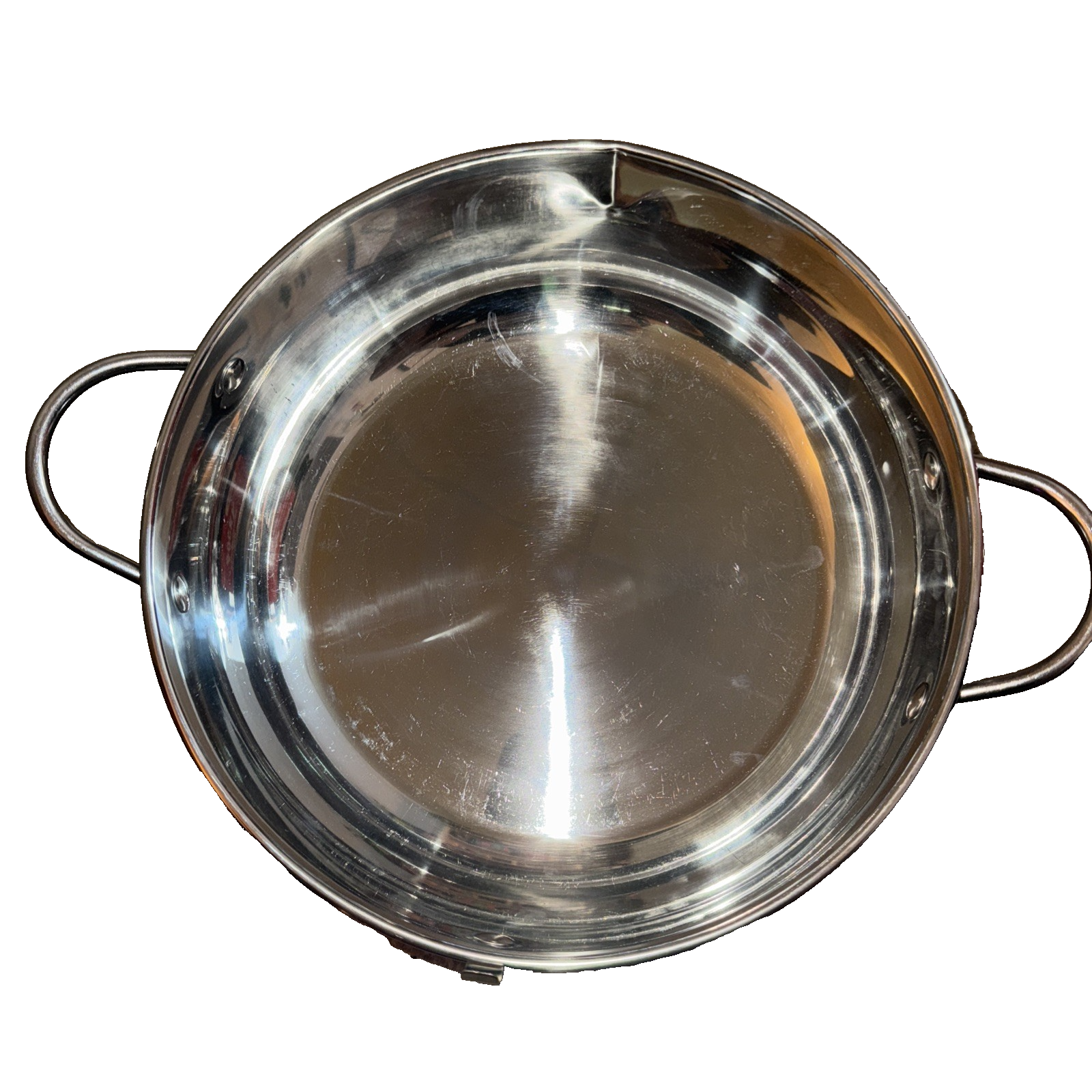 Stainless Steel Pan with Metal Handles - $12.89