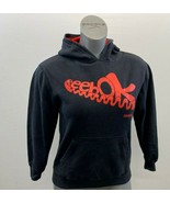 Reebok Girl&#39;s Hoodie Size 12 Black Red Spell Out Long Sleeve Cotton Hoodie - €6,87 EUR