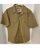 DSCP Men&#39;s Button Up Khaki Service Shirt Quarterdeck Collection Military... - $18.73