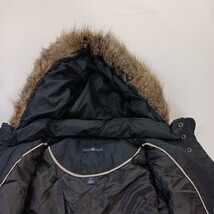 GAP Vest Women’s Black Medium Puffer Removeable Hoodie Primaloft Zip Up Pockets image 10