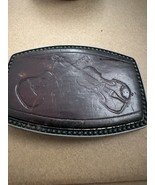 Vintage Guitars Alumaline Guitar Violin  Leather Belt Buckle 4108 - $263.87 MXN