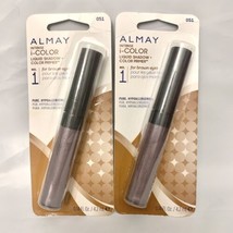2 Pack Almay Cosmetics intense i-color Liquid Shadow Color Primer 051 Brown Eyes - £35.81 GBP