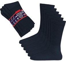 Diabetic Socks, Circulatory Cushion Cotton Crew Socks for Men Women 3 Pair - £2.39 GBP
