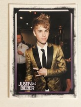 Justin Bieber Panini Trading Card #86 Justin In Gold Jacket - $1.97