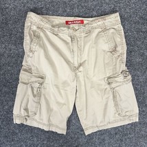 Union Bay Cargo Shorts Men 32 Beige Flat Front Mid Rise 9.5” Inseam Casu... - $15.57