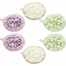 6 Pieces Bath Shower Pouf Sponge Mesh Pouf Shower Ball Exfoliating Body Sponge P - £19.17 GBP