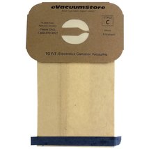 Vacuum Bags for Electrolux Canister Vacuum, 4 Ply, Style C , 8 Count - $6.99
