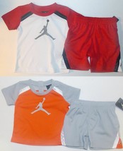Air Jordan Infant Toddler Boys 2pc Shorts Outfit 2 Choices Sizes 6-9M or 2T NWT  - £23.48 GBP