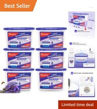 Efficient 6-Pack Dehumidifier Boxes - Lavender Scented Moisture Control ... - $56.38
