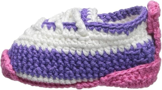 Jefferies Socks Baby Girls Hand Crocheted Tennis Shoe Bootie 1 Pair Pack Item image 3