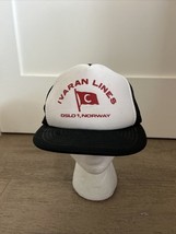 VTG 1980s Ivaran Lines Cargo Ships Norway Promo Trucker Hat Cap Snapback - $30.00