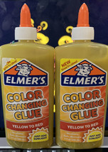 Elmer&#39;s Color Changing Glue 9 oz. Yellow to Red. 2 Bottles￼ - £13.97 GBP