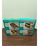 Crofton Party Cake Pan, Non-Stick, 10 Piece Set Makes Letters And Numbers - £19.24 GBP