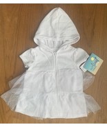 NEW Baby Girl Wetsuit Pool Dress Swim Hooded Coverup White 3M 3 Months - $19.35 CAD