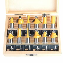 12 Pc. Set Of 1/2 Inch Router Bits For Woodworking By Kowood - $32.93
