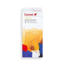 Camel Camlin Kokuyo Acrylic Color Box - 9ml Tubes, 12 Shades - £10.70 GBP