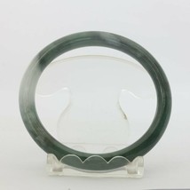 Jade Bangle Burmese Jadeite Thin Traditional Cut Round Bracelet 58.6 mm ... - £73.57 GBP