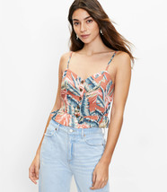 Loft Paradise Peplum Tropical Spring Summer Top Cami NEW MSRP $49 LG /12 - £23.66 GBP