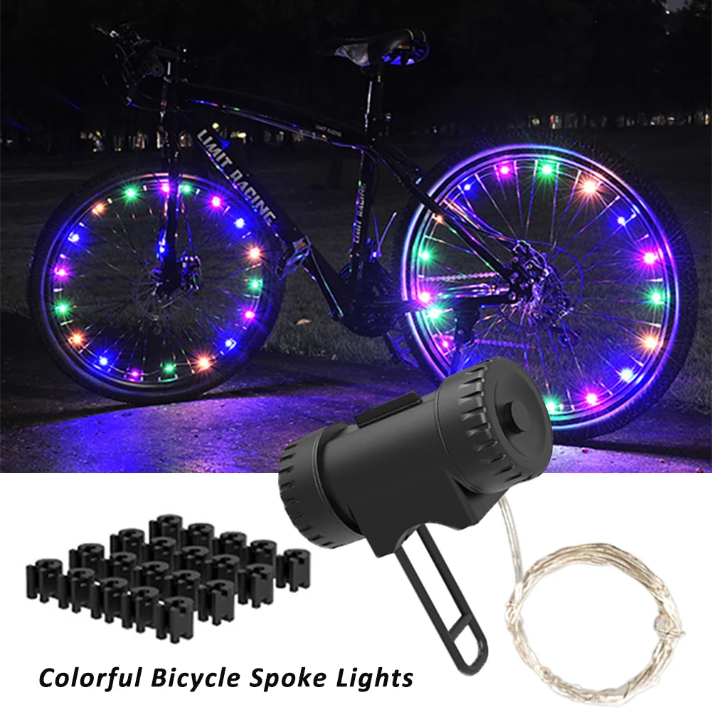 Bicycle Hot Wheel Lights Mountain Bike Frame Decoration Lights Bicycle Spoke - £11.55 GBP