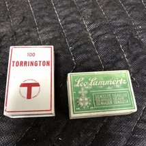 Torrington Leo Lammertz Needle Boxes Empty Lot Vintage Plastic - $5.94