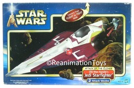 Star Wars Attack of the Clones AOTC Obi-Wan Kenobi Jedi Starfighter MIB w/Box - £79.92 GBP