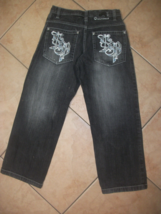 boys black denim jeans southpole size 12T 5 pocket nwot - $50.00