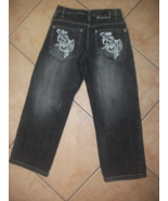 boys black denim jeans southpole size 12T 5 pocket nwot - $50.00