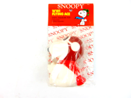 Vintage Con Agra Snoopy WWI Flying Ace Vinyl Squeak Toy For Pets - £19.42 GBP