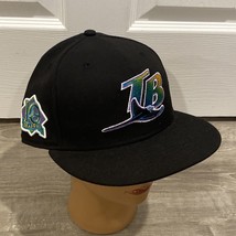 Tampa Bay Devil Rays 10th Anniversary Black Snapback Cooperstown Collect... - £31.16 GBP