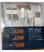 Reiko1.01.0 out of 5 stars(2)Reiko Trio USB Data Cable for iPhone In White. - $183.23 MXN Reiko1.01.0 out of 5 stars(2)Reiko Trio USB Data Cable for iPhone In White. - $183.23 MXN