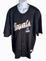 MLB Kansas City Royals True Fan Mens Jersey Black Size 2XL - £15.38 GBP