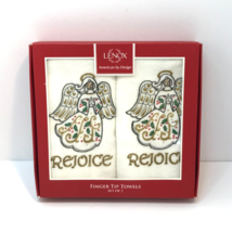 Lenox American By Design 2 Angel Rejoice Holly Christmas Holiday Finger Tip Set - £11.62 GBP