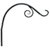 Green Thumb 89422GT Plant Bracket, Hanging, Black Vine, 12-in. - Quantity 1 - $24.13