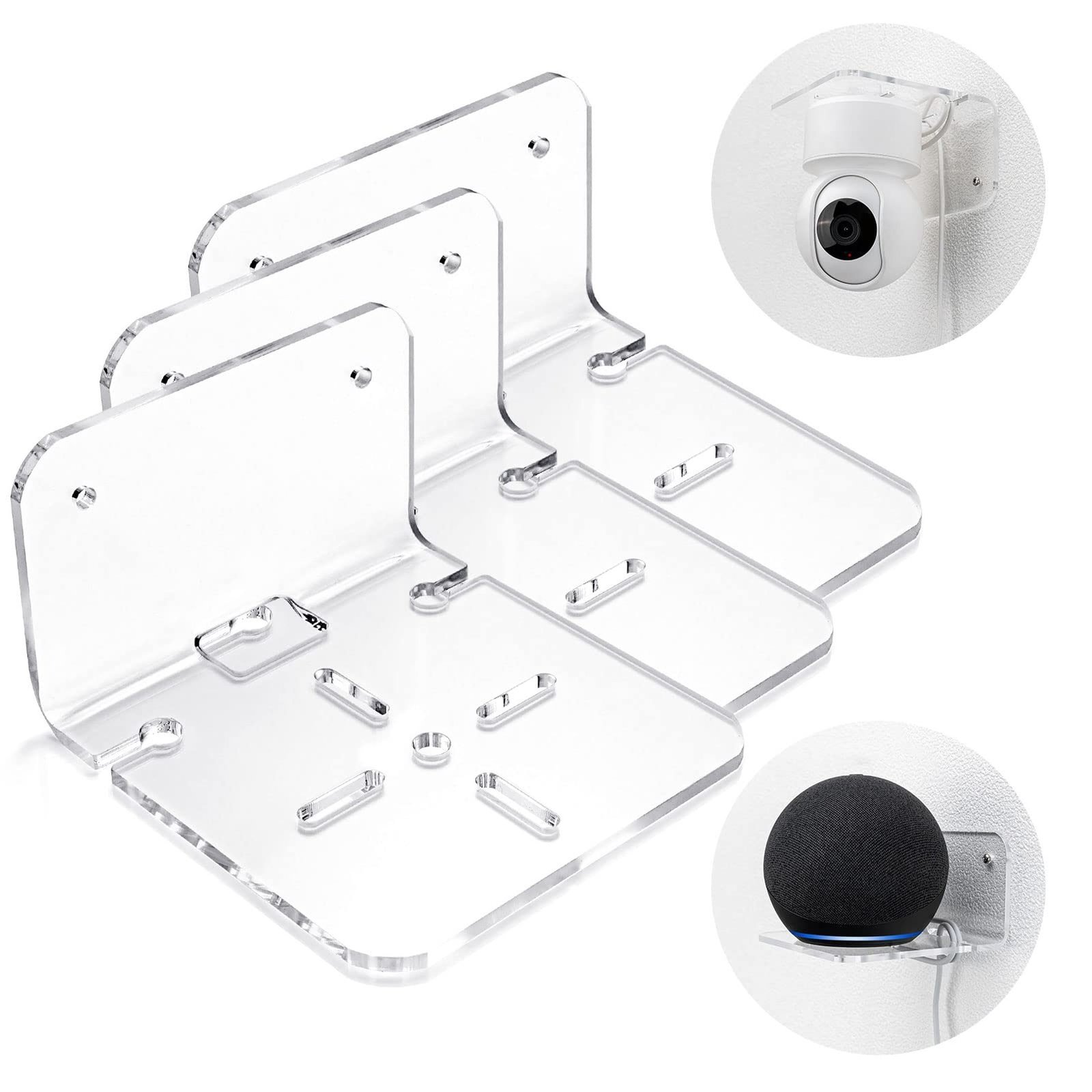 ClearView Floating Shelf Set for Cameras, Monitors, and Plants - 3 Pack - $49.49