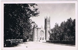 Postcard RPPC St Andrew&#39;s Church Moose Jaw Saskatchewan - £5.72 GBP