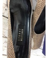 Stuart Weitzman Natual Diamondback Gray Snake Embossed Leather Pumps SZ ... - £18.47 GBP