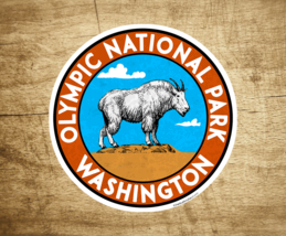 Olympic National Park Washington Decal Sticker Vinyl Mountain Goat Vintage 3&quot; - £3.91 GBP