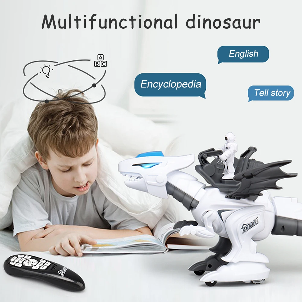 RC Toys Intelligent Dinosaur Model Electric K18 Remote Control Robot Mechanical - £55.63 GBP