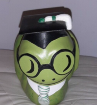 Bookworm Bookends Green Vintage Hand Painted - $556.84 MXN