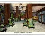 Hotel Benson Lobby Interior Portland OR Oregon UNP WB Postcard N19 - £1.54 GBP