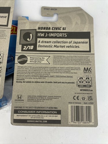 Lot of 3 x Mattel Hot Wheels Honda '85 City Turbo -  Civic Si - '88 CR-X Item image 9