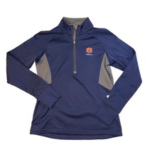 Under Armour Womens Semi-Fitted Navy Auburn Tigers 1/2 Zip Pullover, Size Large - £18.87 GBP