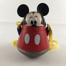 Disney Mickey Mouse Flip Top Canteen Children Water Bottle Adjustable Strap - $461.46 MXN