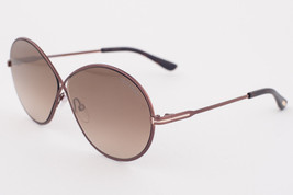 Tom Ford RANIA 564 48G Dark Brown / Brown Gradient Sunglasses TF564 48G 64mm - £150.77 GBP