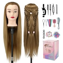 28&quot; Cosmetology Mannequin Head With Hair - Doll Head For Hair Styling  wig  - $51.77