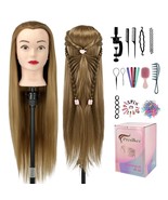 28&quot; Cosmetology Mannequin Head With Hair - Doll Head For Hair Styling  wig  - $962.92 MXN