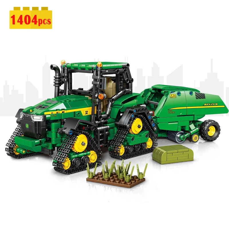 Sembo Technology City Engineering Tractor Building Blocks Model MOC Farmer C - £103.75 GBP