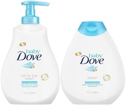 Baby Dove Rich Moisture Bundle, Tip to Toe Wash and Lotion, 13 OunceEach - £26.37 GBP