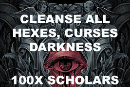 100X 7 Scholars Cl EAN Se All Hexes Curses &amp; Darkness Extreme Magick Ring Pendant - £23.54 GBP